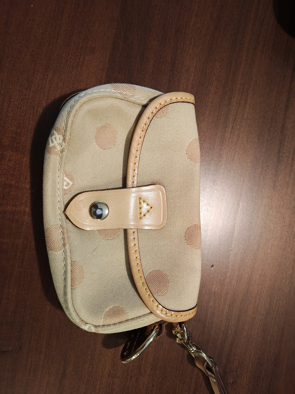 Dooney & Bourke Polka Dot Wristlet Pouch